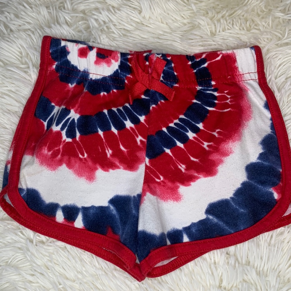 ⭐️ 5/$25 Patriotic tie dye shorts